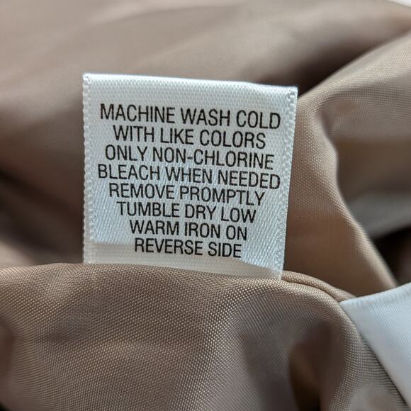 Studio Works Jacket Women's 4p Faux Suede Beige Riding Zip Lined Pockets Classic - Picture 11 of 12